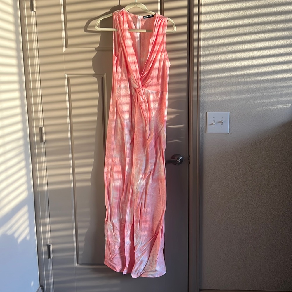 Himalayan Pink and White Jumpsuit
